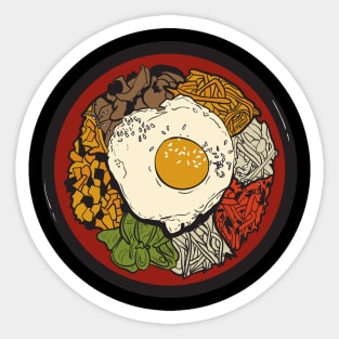 Bibimbap korean food Sticker